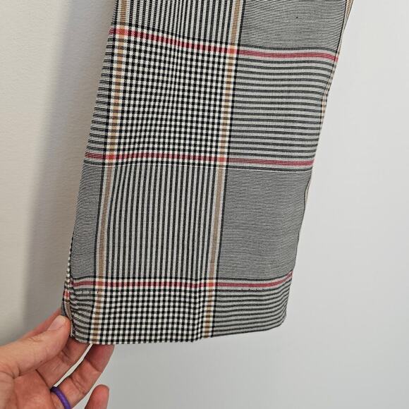 Liz Claiborne Plaid Classic Emma Tappered Ankle career ankle office pant size 14 - Picture 5 of 10
